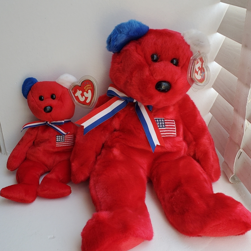 SOLD Ty Beanie Babies America The Bear Set